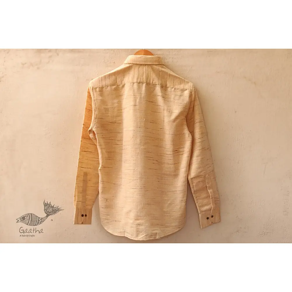  Handwoven Cotton Shirt -yellow