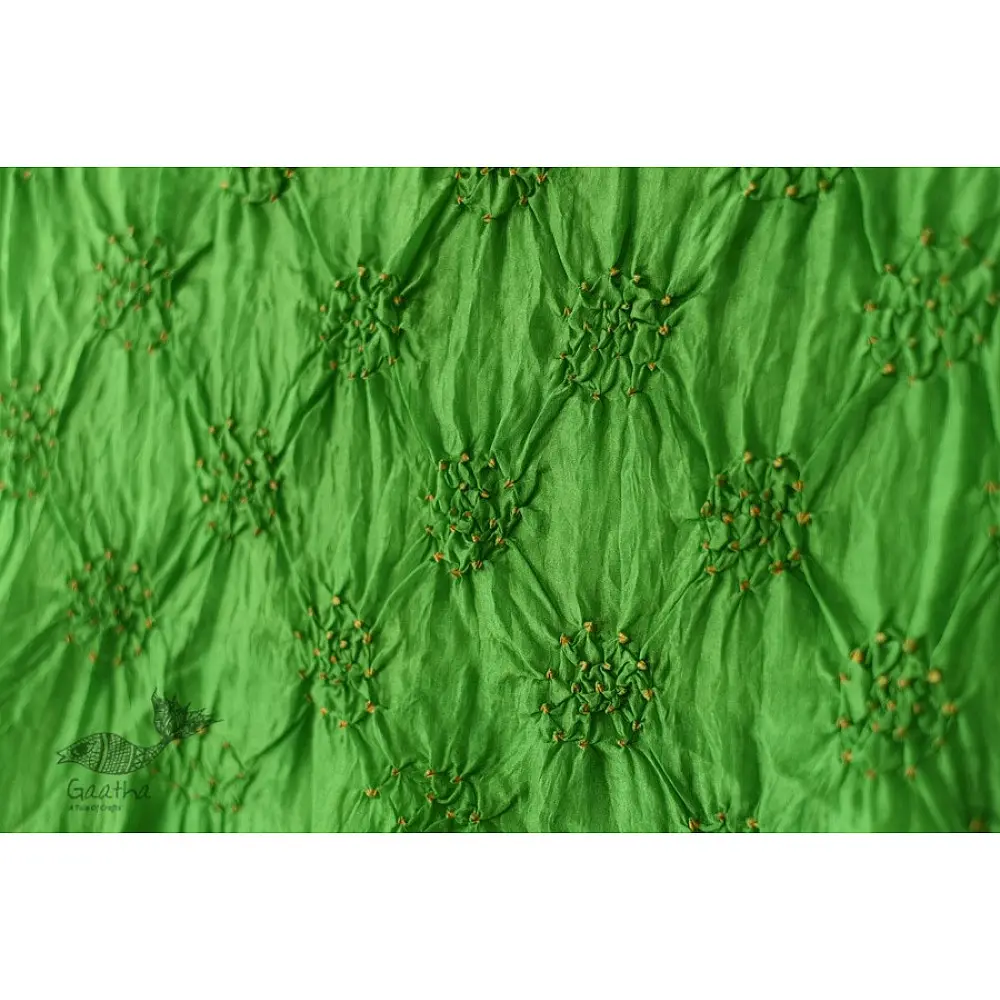 shop silk stole - handmade ajrakh bandhani