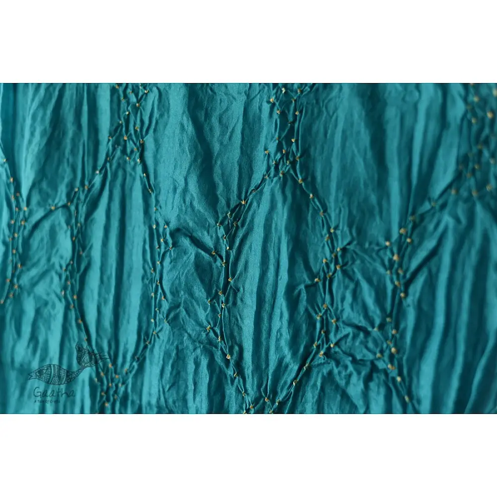 shop silk stole - handmade ajrakh bandhani