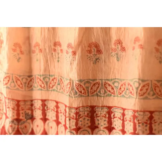 shop silk stole - handmade ajrakh bandhani