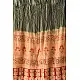 shop silk stole handcrafted - grey & red ajrakh bandhani