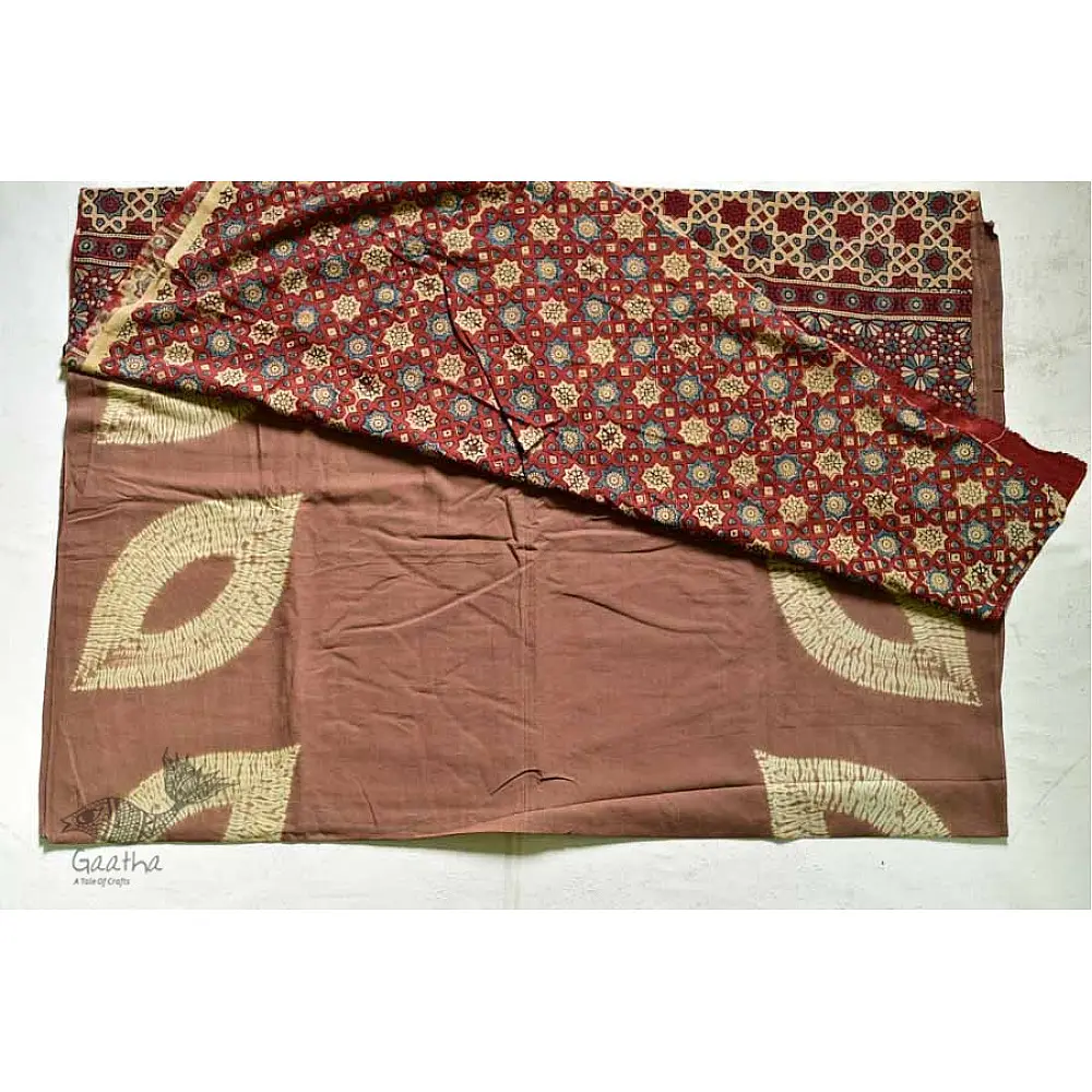 Charulata ★ Tie-Dye & Ajrakh ★ Cotton Shibori Saree ★ 6