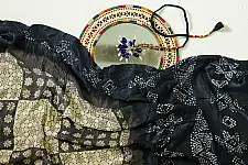 Charulata ★ Tie-Dye & Ajrakh ★ Gajji Silk Saree ★ 13