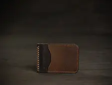 रिक्त . Rikt ~ Walnut Money  clipper Wallet