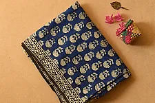 Indigenous Impressions ❣ Bagru Block Printed Cotton Saree - D