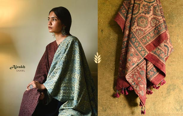 ajrakh-shawls