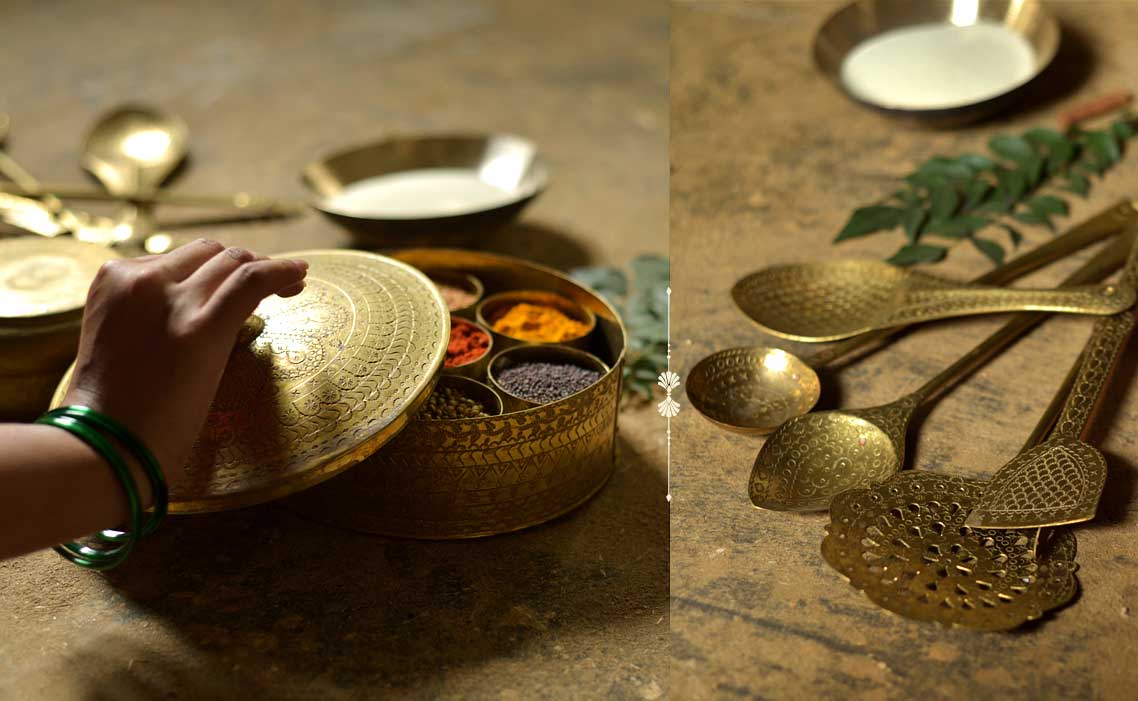 Handcrafted Brass Kadai for Kitchen Accessories - Shop Eco-friendly Luxury  Items!