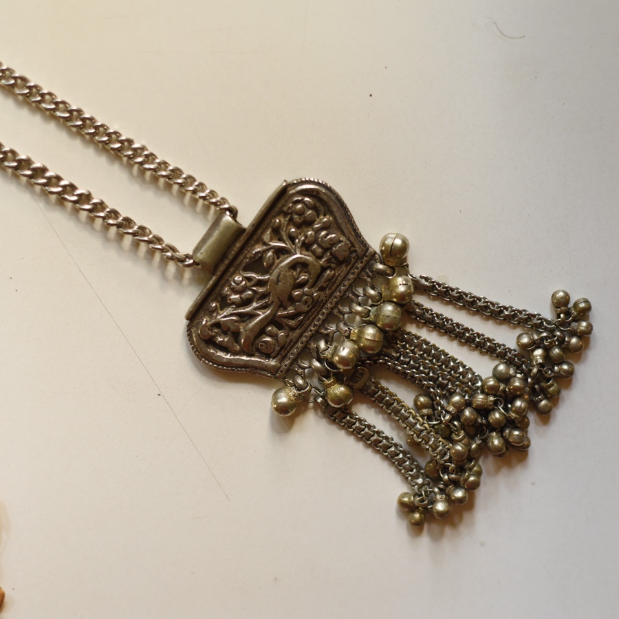 shop Handmade Vintage Jewelry - Banjara Long Chain Necklace