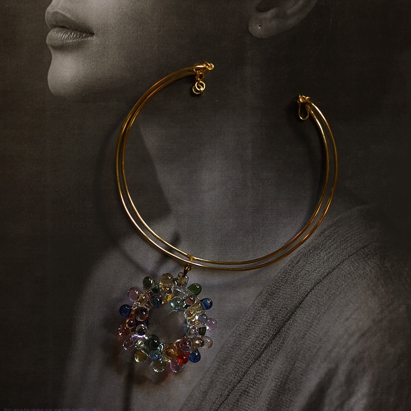 online Handmade designer glass Necklace 