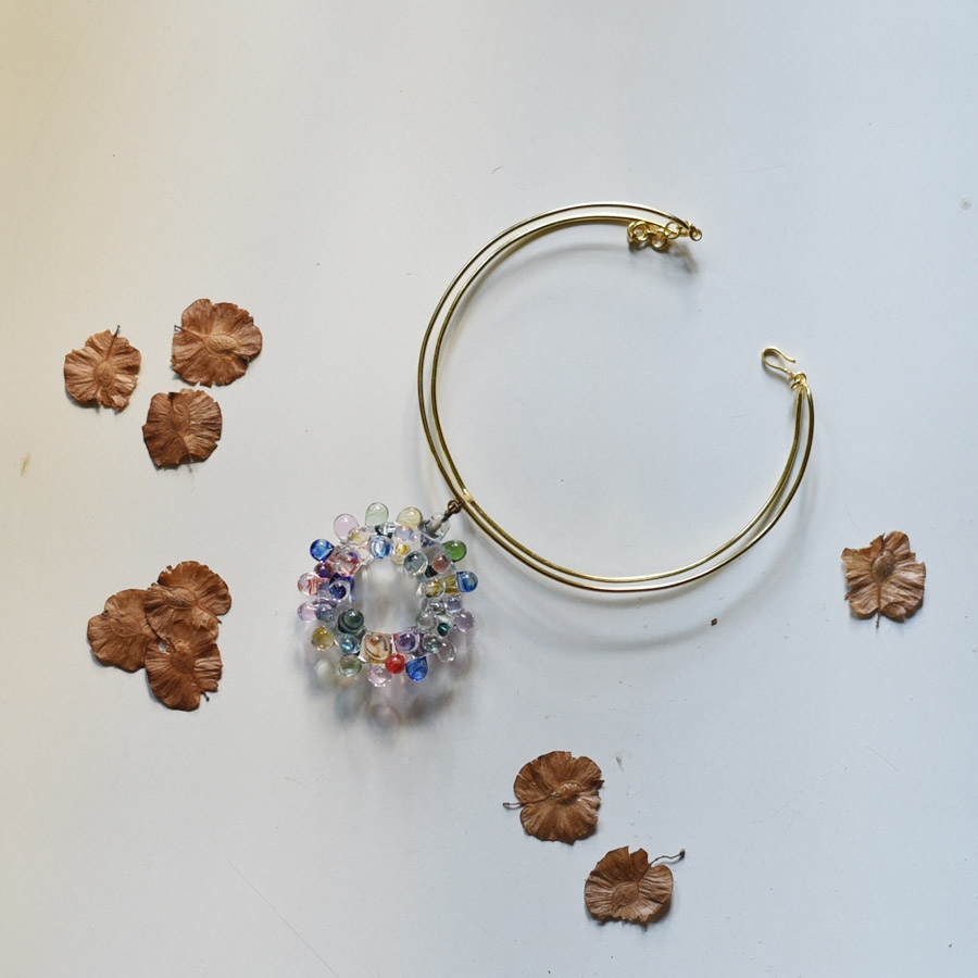 online Handmade designer glass Necklace 