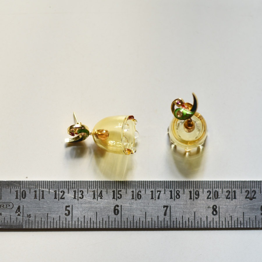 online Handmade designer glass earring - Perrot Jhumka
