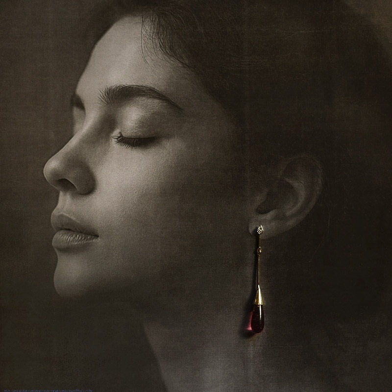 online Handmade designer glass Pink earring
