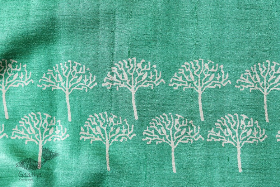 मेघा ❈  Tussar Silk / Block Printed Saree ❈ 25