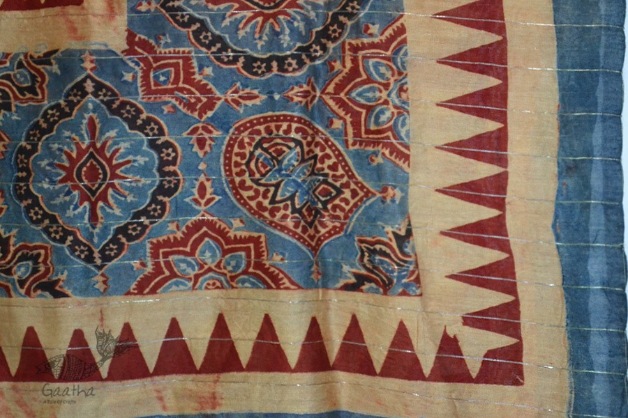 Nirupama ☙ Chanderi Ajrakh Dupatta ☙ 5