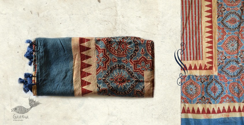 Nirupama ☙ Chanderi Ajrakh Dupatta ☙ 5