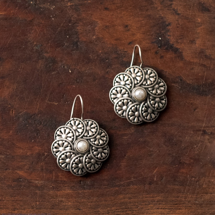 online german silver earrings