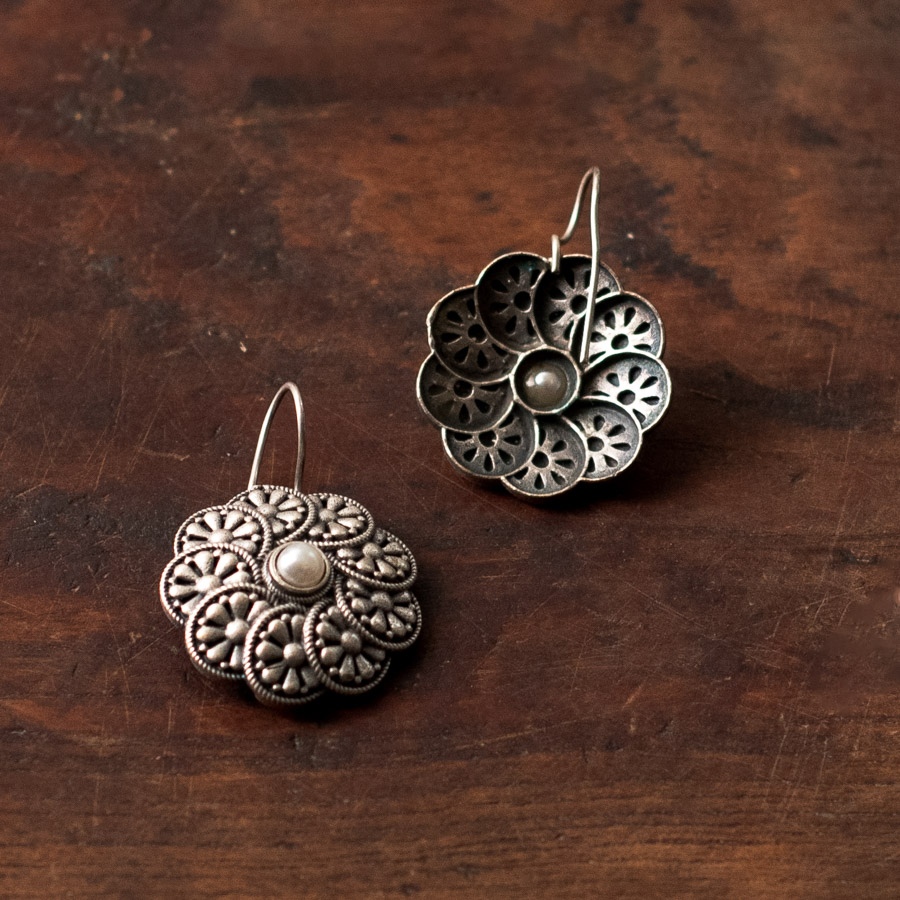 online german silver earrings