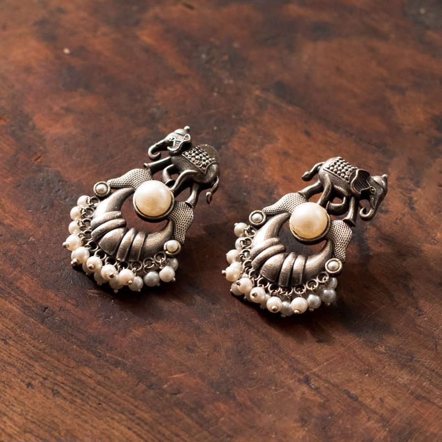 online german silver earrings
