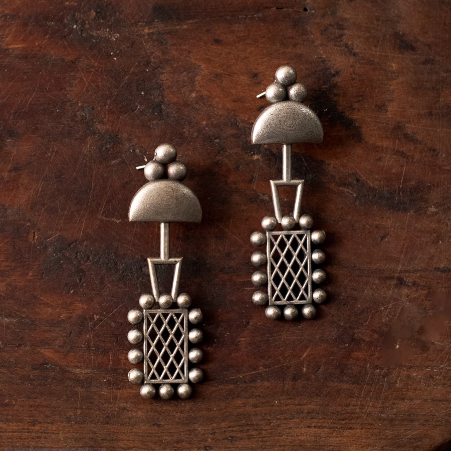 online german silver earrings