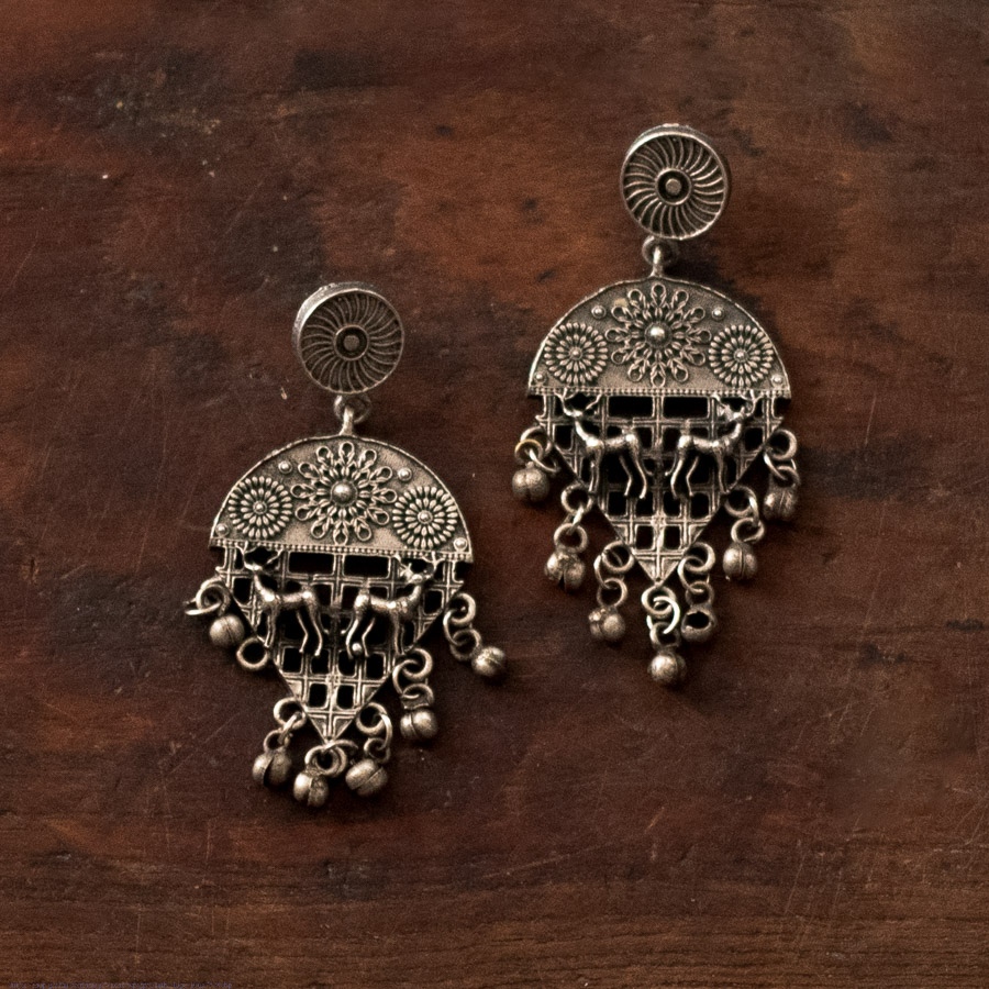 online german silver earrings