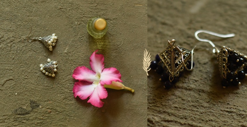 Buy Handcrafted Small Jhumka Earring Two Color Options )| Indian