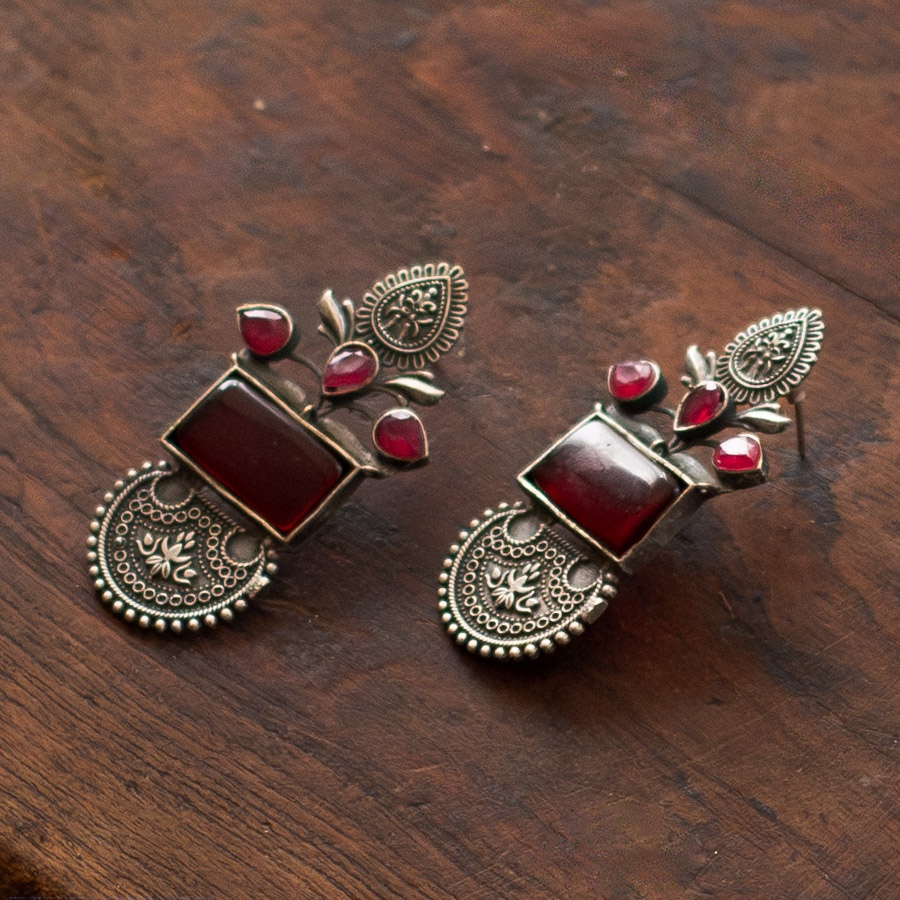 online german silver earrings