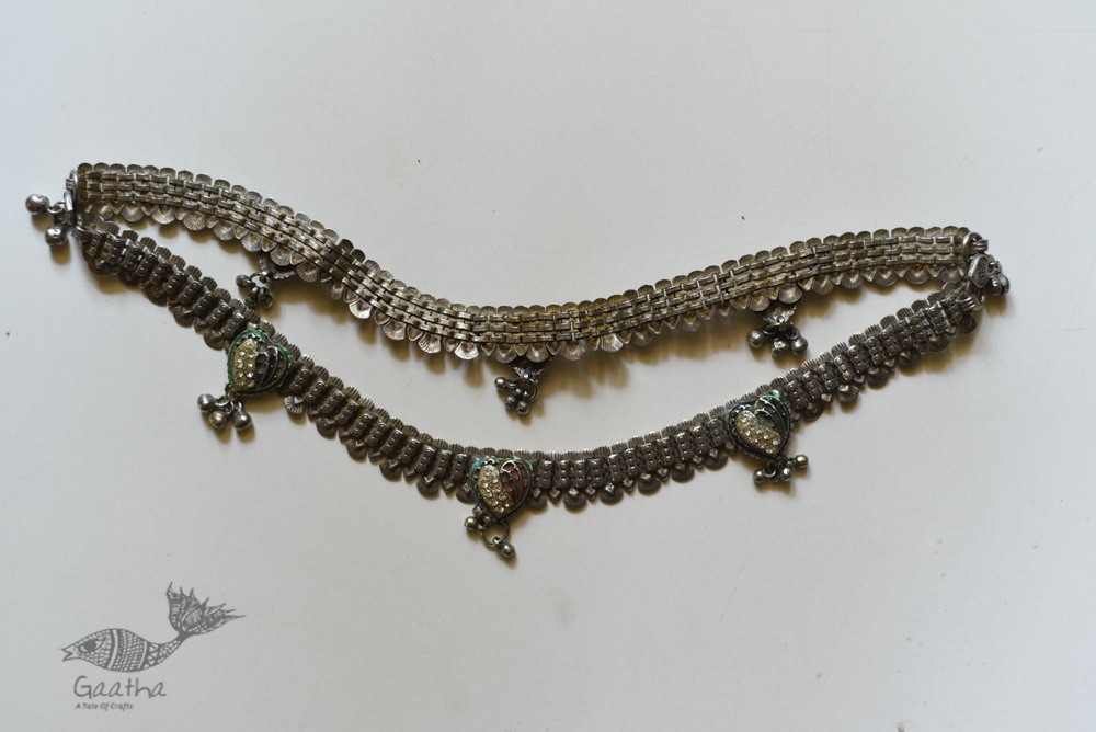 shop Banjara White Metal Payal