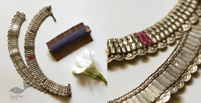 shop Ethnic Banjara White Metal Payal