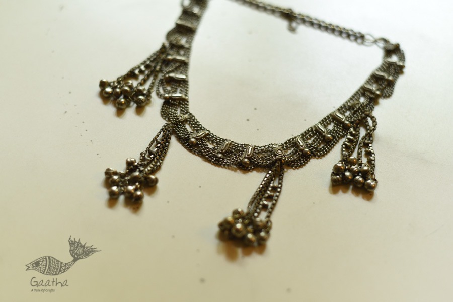 shop Vintage Jewelry - Jhalar Jhumar Choker / Necklace