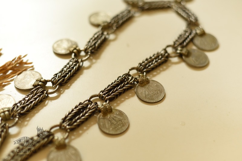 shop Handmade Heavy Chain & Coin Vintage Necklace