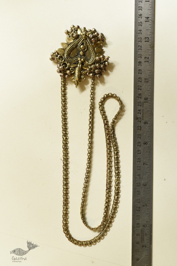shop Banjara Jewelry - Brass & White Metal Necklace