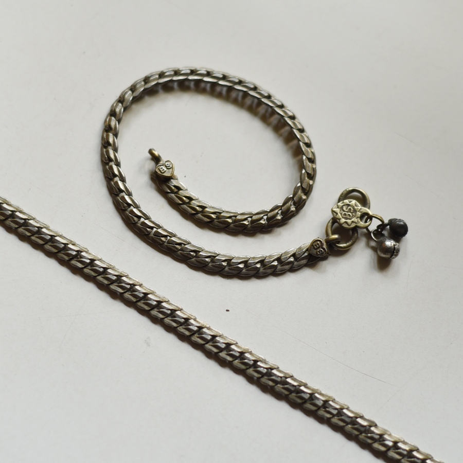 shop Antique Finish - White Metal Simple Payal (Pair) 