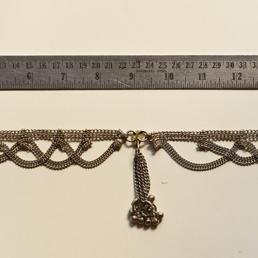 shop Vintage Jewelry | Rabari Waist Belt / Kamar Bandh Jhaalar Ghunghru