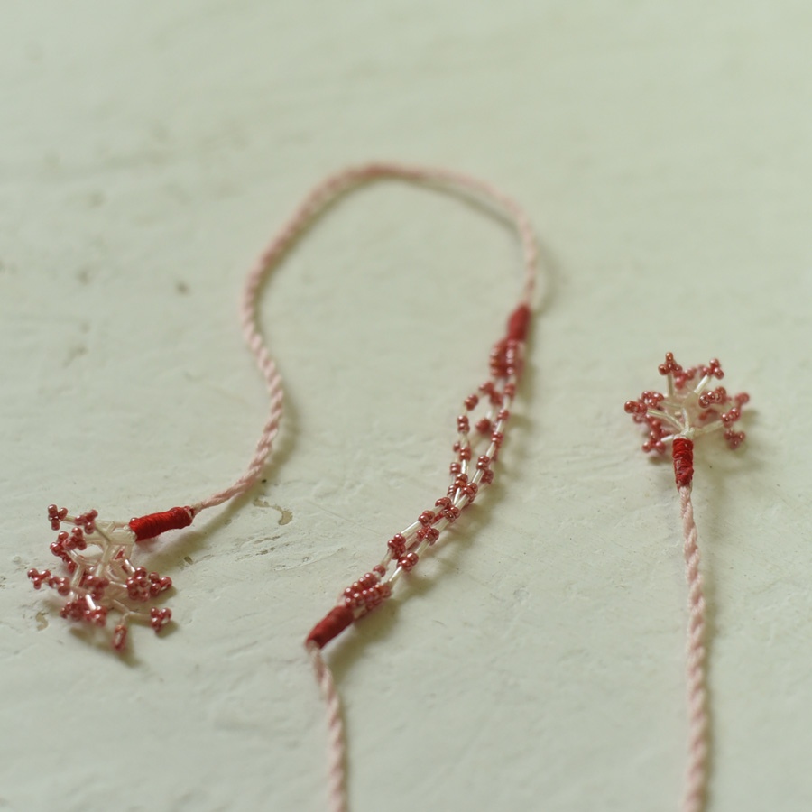 shop Handmade Rakhi - Pink Corel Bhai Rakhi 