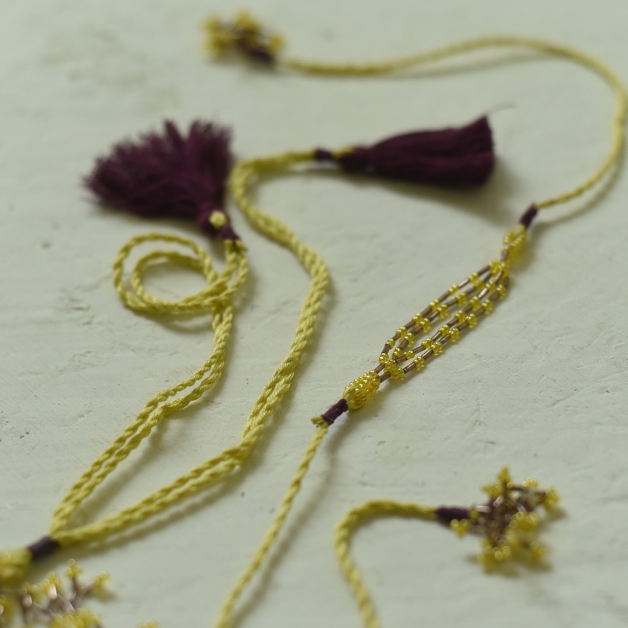shop Handmade Rakhi - Pink Corel Bhai Rakhi 