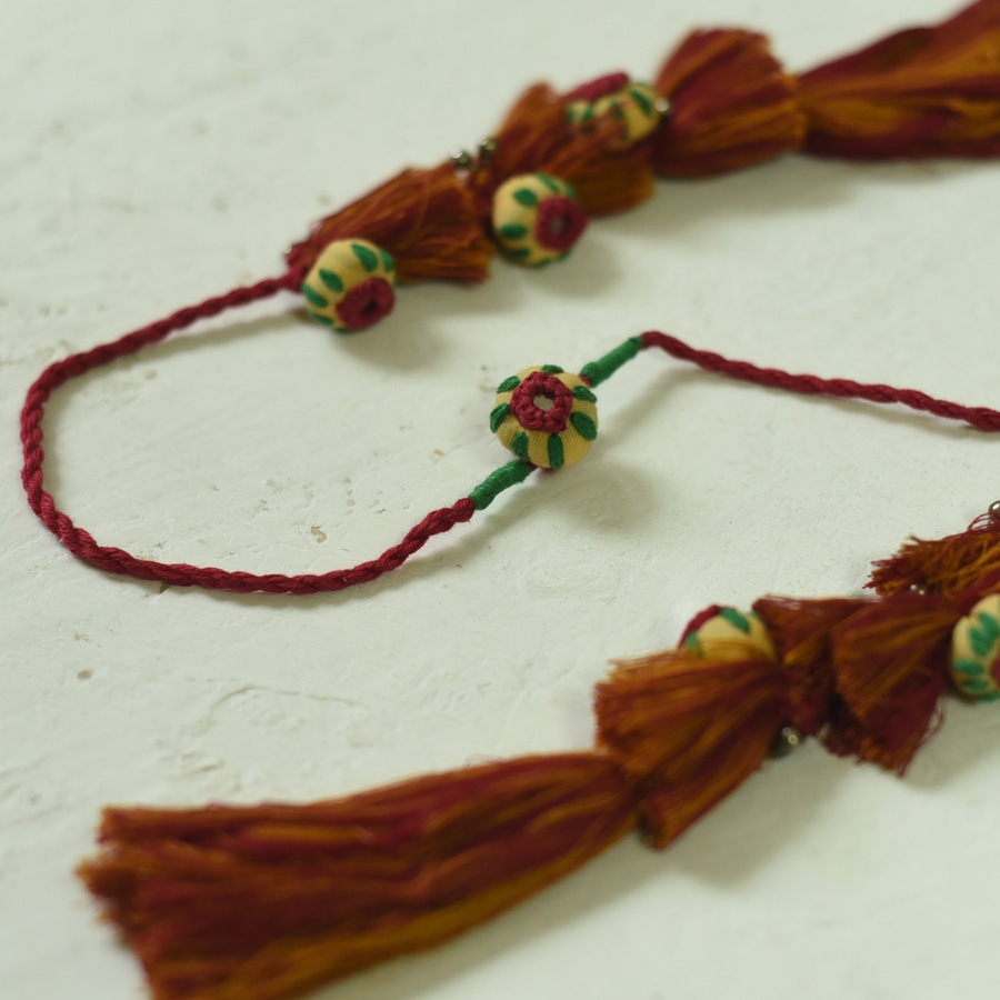 shop Handmade Rakhi - Pink Corel Bhai Rakhi 