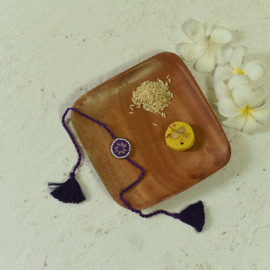 shop Handmade Rakhi - Kajal Rakhis ( Three Color Options )