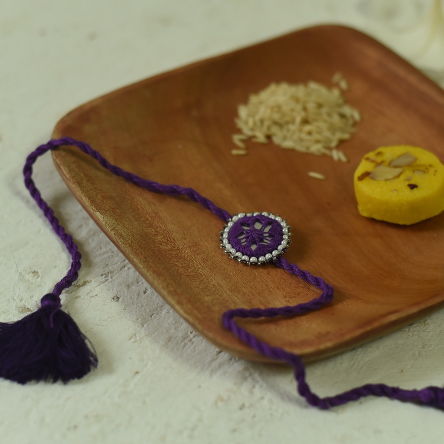 shop Handmade Rakhi - Kajal Rakhis ( Three Color Options )