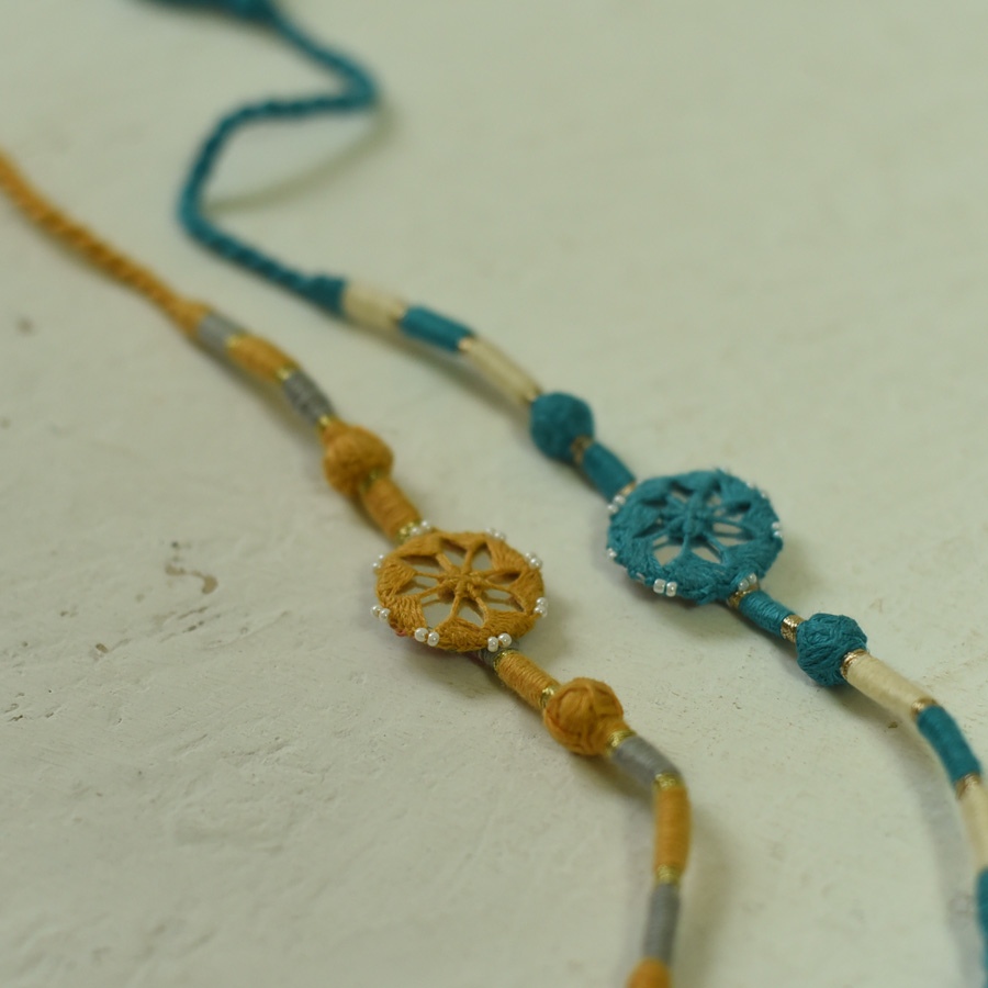 shop Handmade Rakhi - Patva Rakhi ( Six Color Options )