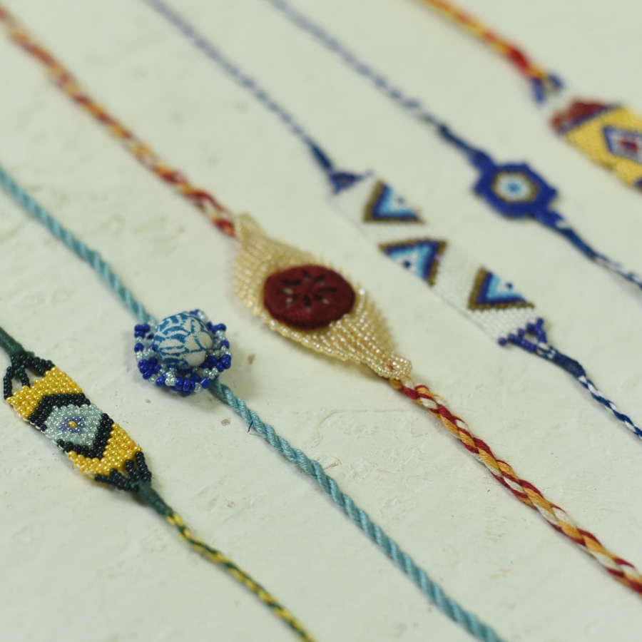 shop Handmade Rakhi - Bead Rakhis ( Six Options )