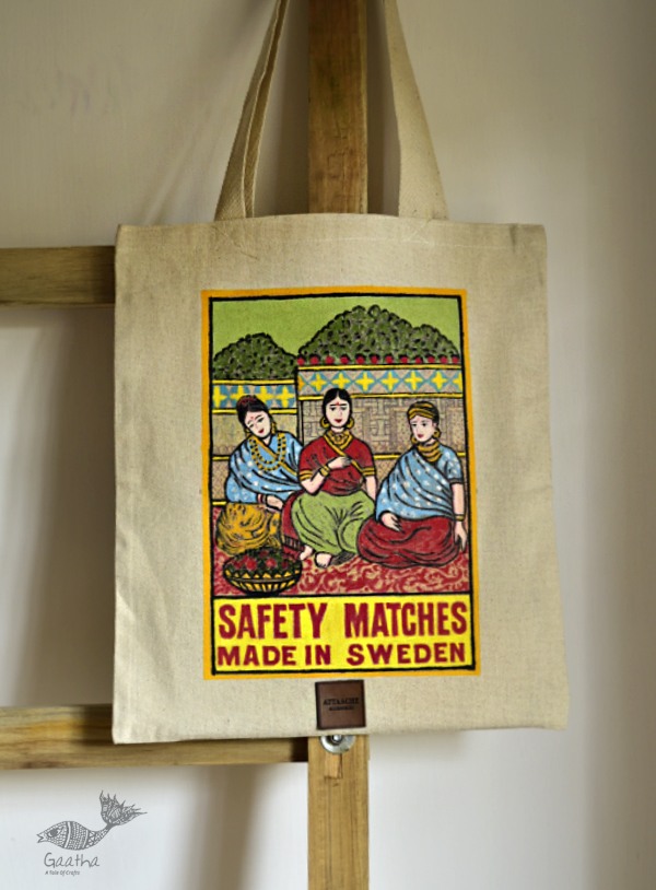 Carnival on Canvas ➤ Canvas Hand Painted Bag ➤ 5