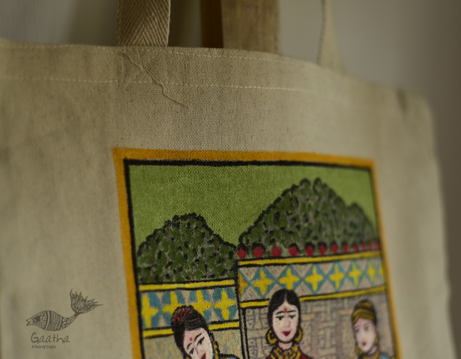 Carnival on Canvas ➤ Canvas Hand Painted Bag ➤ 5