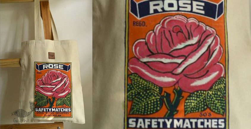 Hand Painted Canvas Bag 