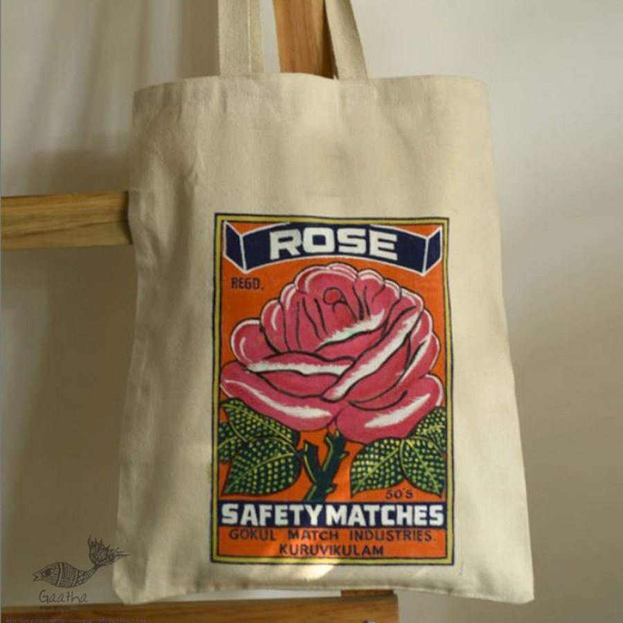 Hand Painted Canvas Bag 
