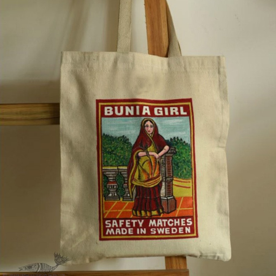 Hand Painted Canvas Bag 