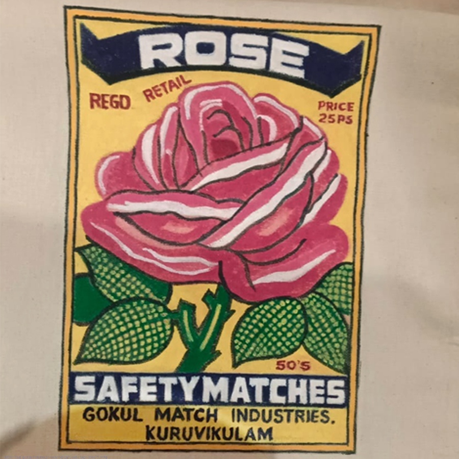 Hand Painted Canvas Bag 