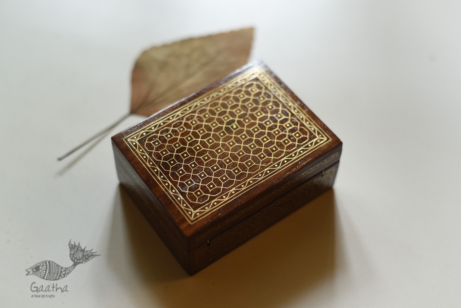 shop Wooden Brass Inlay Box