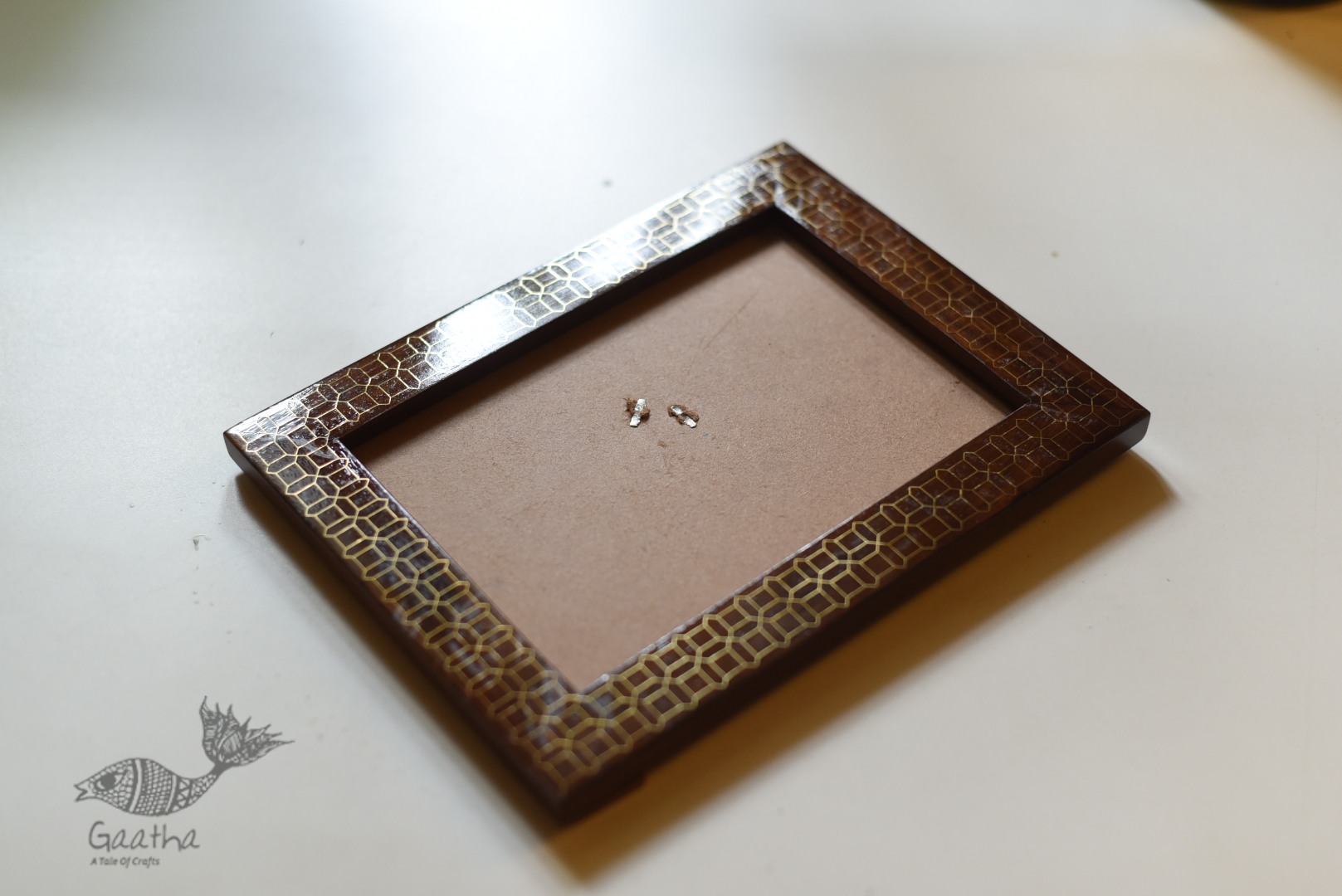 shop Wood Inlay with Brass Wire ~ Tarkashi Photo Frame