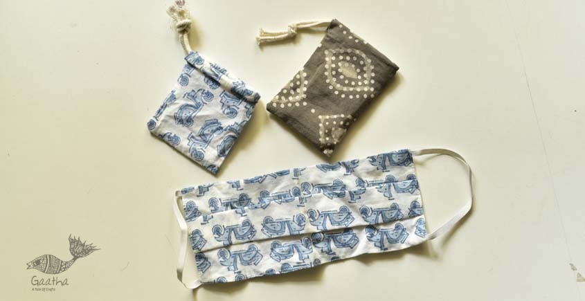 Be safe & stylish ✜ Cotton Two Layered Mask ( Set of 2 ) ✜ 9