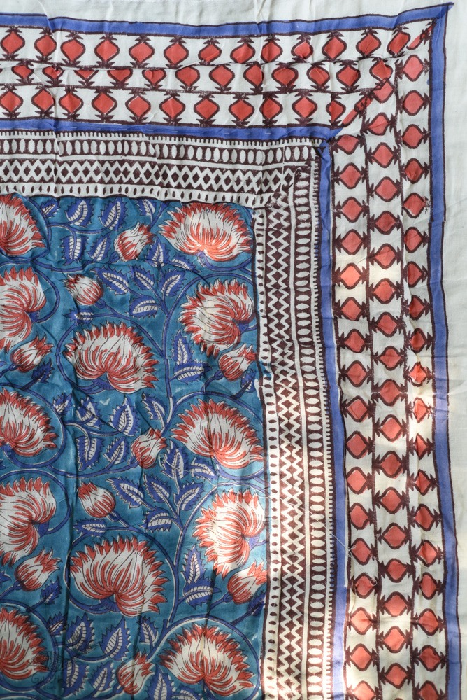 shop Pure Cotton Quilt - Sanganeri Jaipuri Razai Single Bed